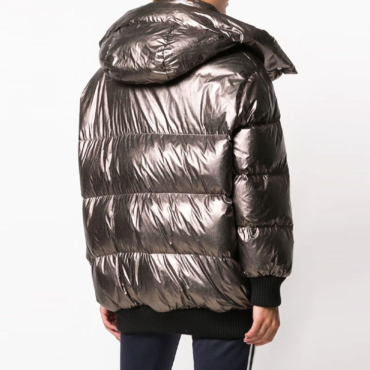(Women) Moncler Shiny Brown Down Jacket with Hood - Winter Collection. 4990400539DL935 圖 6