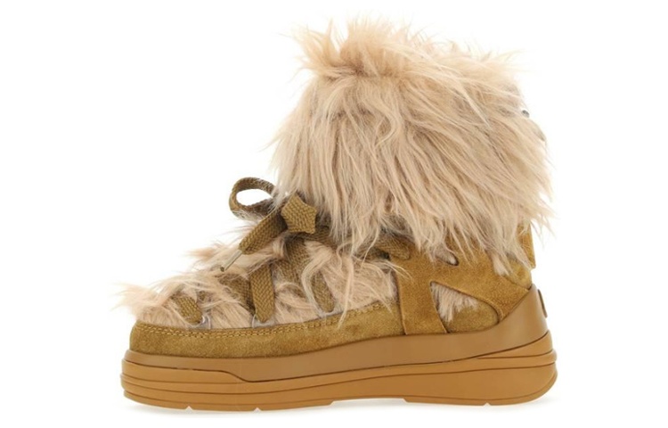 (W) Moncler Short Boot 'Brown Fleece'