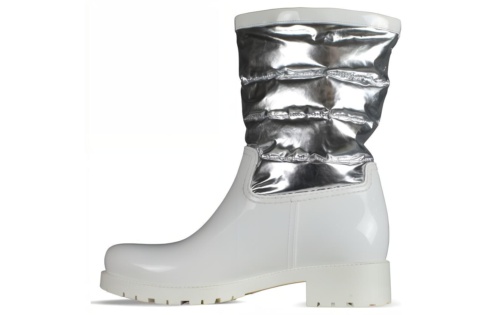 (W) Moncler Short Boot 'Fashion Silver Leather'