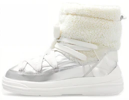 (Women) Moncler Short Mid-Tube Snow Boots 'Comfortable Versatile Silver White' H209B4H00080M2366P09 (Women) Moncler Short Mid-Tube Snow Boots 'Comfortable Versatile Silver White' H209B4H00080M2366P09