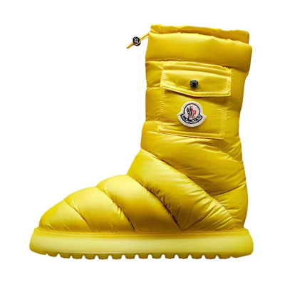 (W) Moncler Short Snow Boot 'Yellow Logo Fashion'
