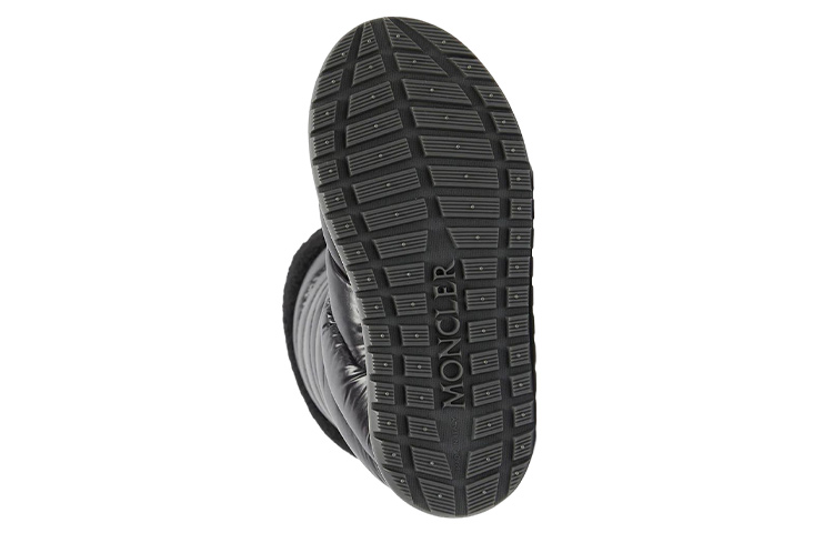 (W) Moncler Short Snow Boots 'Black Fashion Slip-On' 圖 4