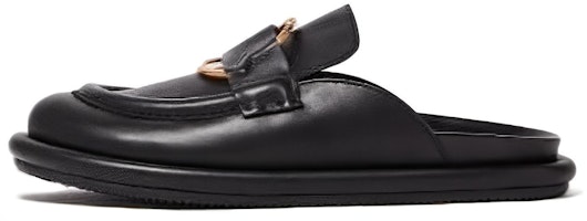 (Women) Moncler Slide 'Black Leather' J109B4M00040M3798999 (Women) Moncler Slide 'Black Leather' J109B4M00040M3798999