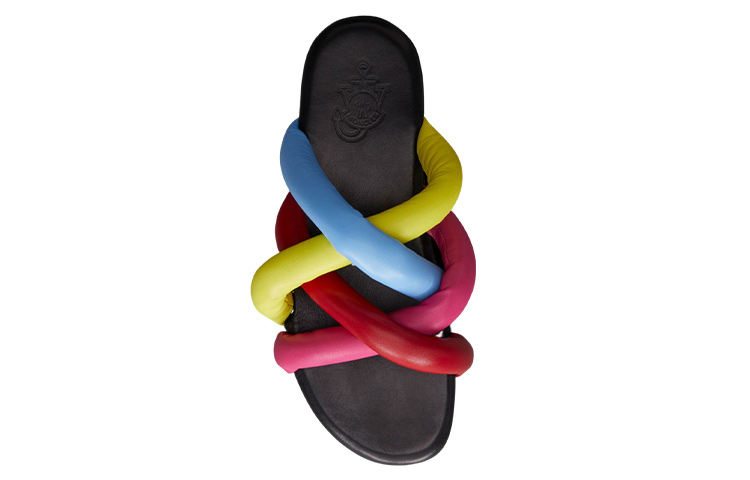 (W) Moncler Slide 'Black Leather Fashion' 圖 3