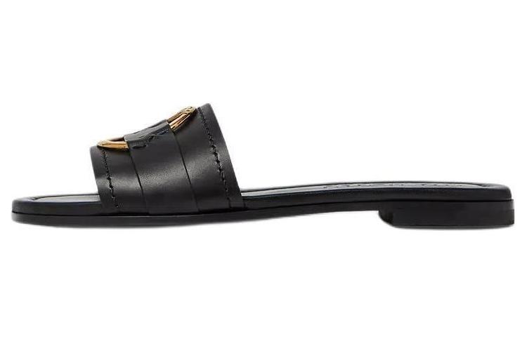 (Women) Moncler Slide 'Black Leather Open-Toe' J109B4C00160M4097999