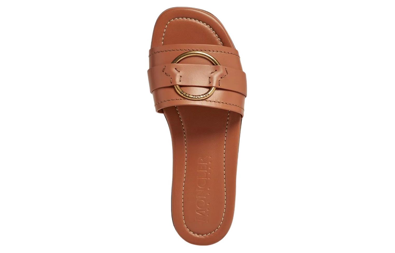 (W) Moncler Slide 'Brown Leather' 圖 3