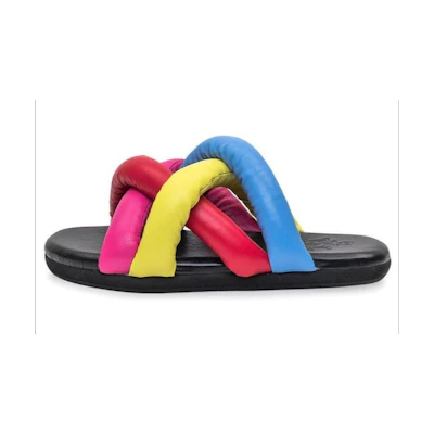 (W) Moncler Slide 'Fashion Leather Multicolor'