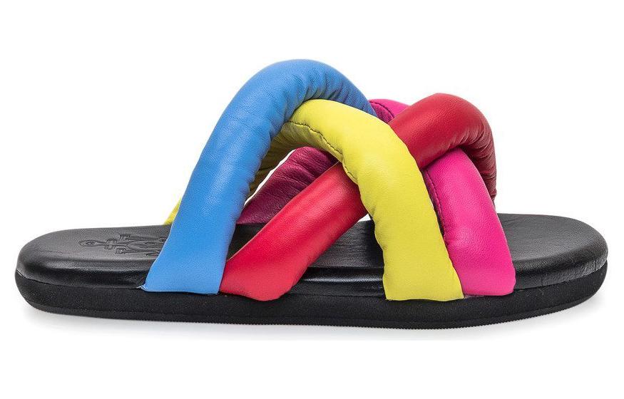 (W) Moncler Slide 'Fashion Leather Multicolor' 圖 2