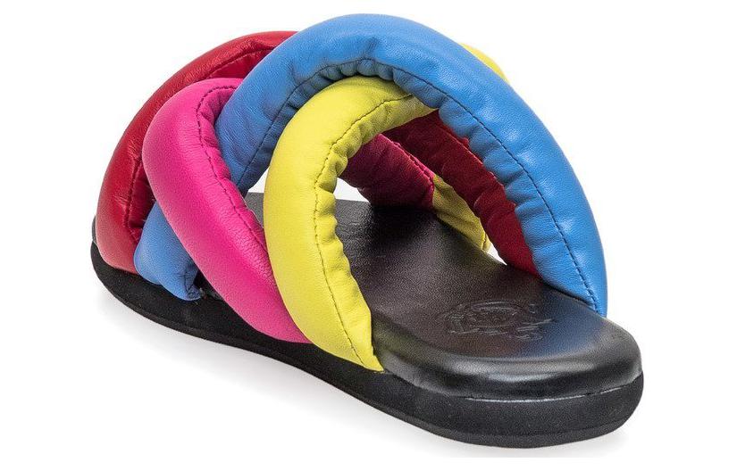 (W) Moncler Slide 'Fashion Leather Multicolor' 圖 4
