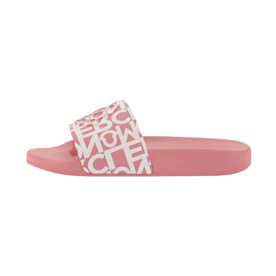 (W) Moncler Slide 'Pink Logo Print'