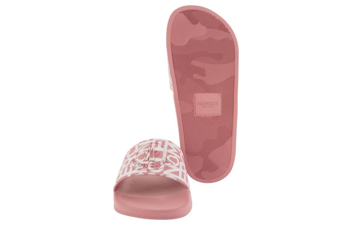 Purchase (Women) Moncler Slide 'Pink Logo Print' I109B4C00060M3002P40