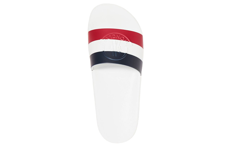 (W) Moncler Slide 'White Leather Fashion' 圖 4