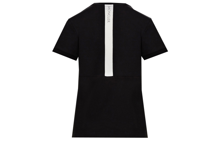 (Women) Moncler SS21 Black Crewneck T-Shirt with Back Logo Design. 0938C7B010829H8999 圖 3