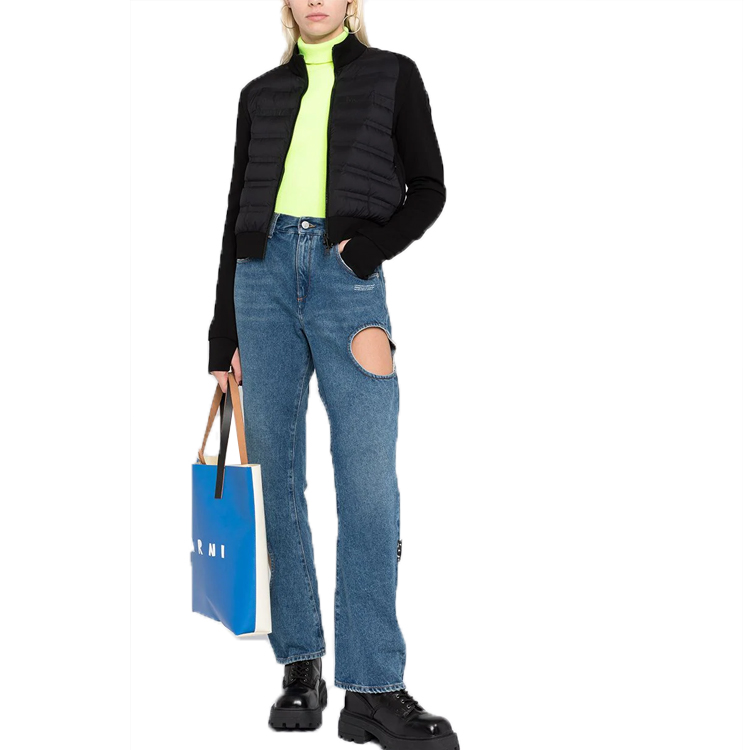 (Women) Moncler SS21 Black Down Jacket with Stand Collar and Zipper. 8G52200829L9999 圖 4