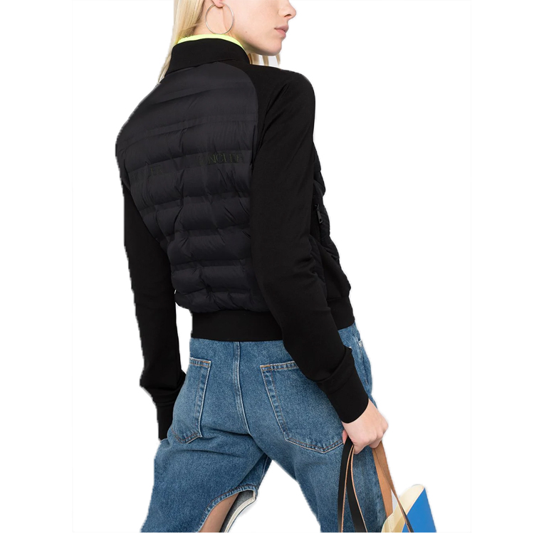 (Women) Moncler SS21 Black Down Jacket with Stand Collar and Zipper. 8G52200829L9999 圖 7