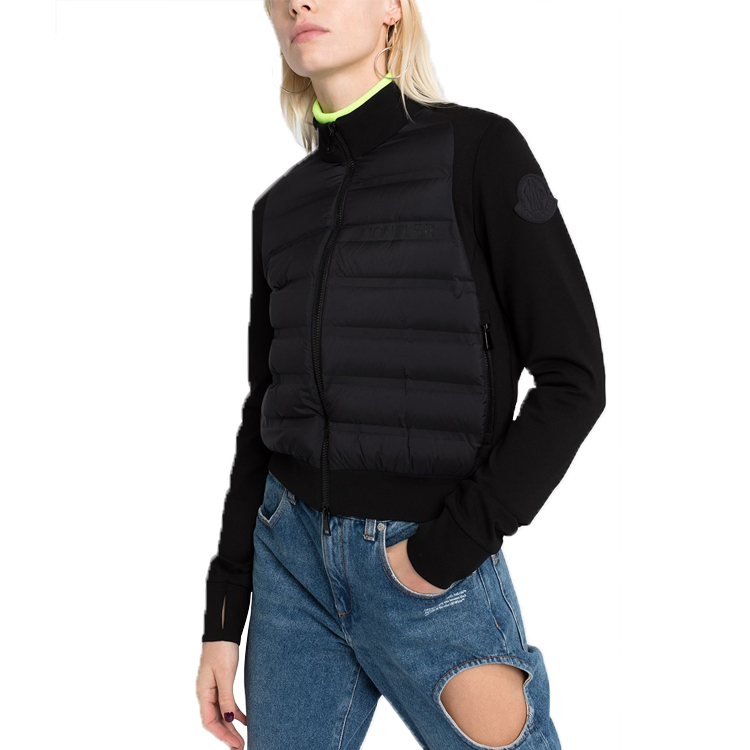 (Women) Moncler SS21 Black Down Jacket with Stand Collar and Zipper. 8G52200829L9999 圖 8