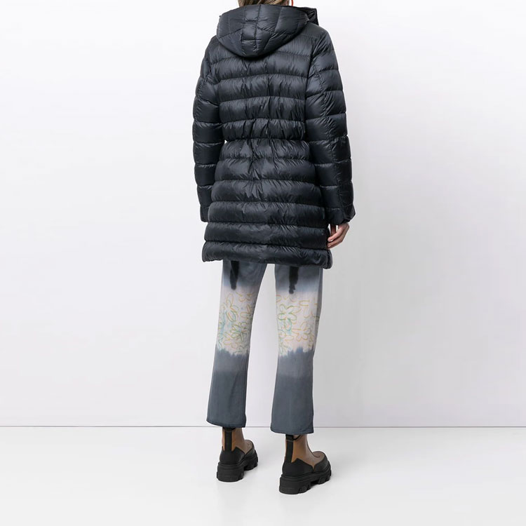 (Women) Moncler SS21 Navy Blue Hooded Down Jacket with Logo Patch. 1B559005396Q778 圖 5