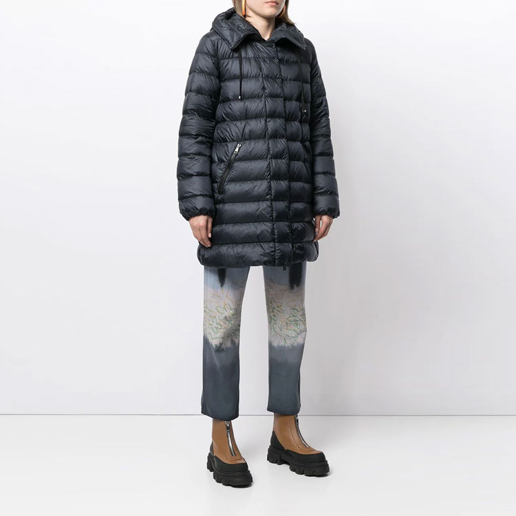 (Women) Moncler SS21 Navy Blue Hooded Down Jacket with Logo Patch. 1B559005396Q778 圖 6