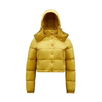 (Women) Moncler SS21 Yellow Drawstring Down Jacket G20931A00033595A2