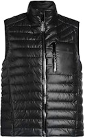 (Women) Moncler SS22 Black Letter Print Down Vest 1A00017-5950K-999 (Women) Moncler SS22 Black Letter Print Down Vest 1A00017-5950K-999