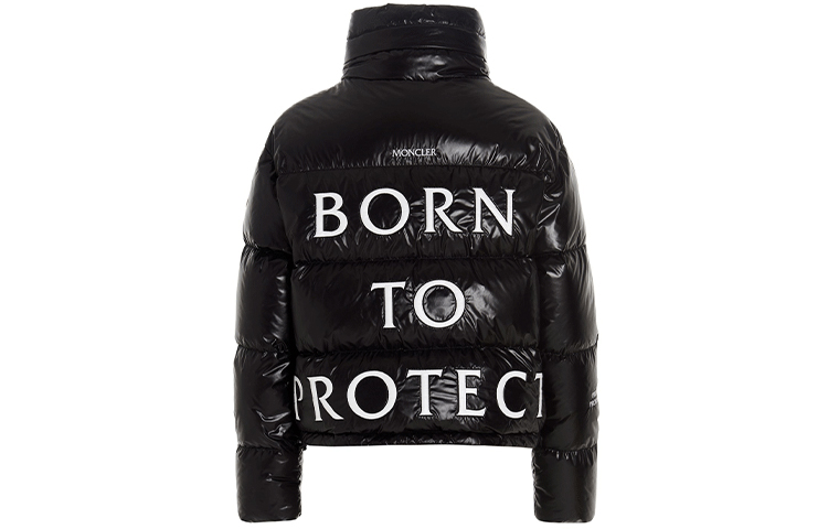 (Women) Moncler SS22  Black Letter Print Long Sleeve Down Jacket. H10931A0007253A0E999 圖 3