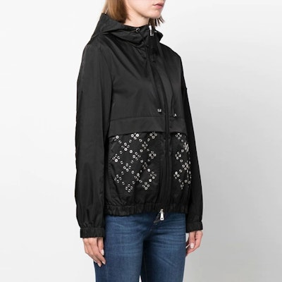 (W) 蒙克莱SS22黑色宽松连帽长袖拉链夹克 H10931A0010254A1K999 Purchase (W) 蒙克莱SS22黑色宽松连帽长袖拉链夹克 H10931A0010254A1K999