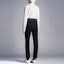 Shop (Women) Moncler SS22 Black Solid Color Pants with Logo Detail. H10938H00023899M4999