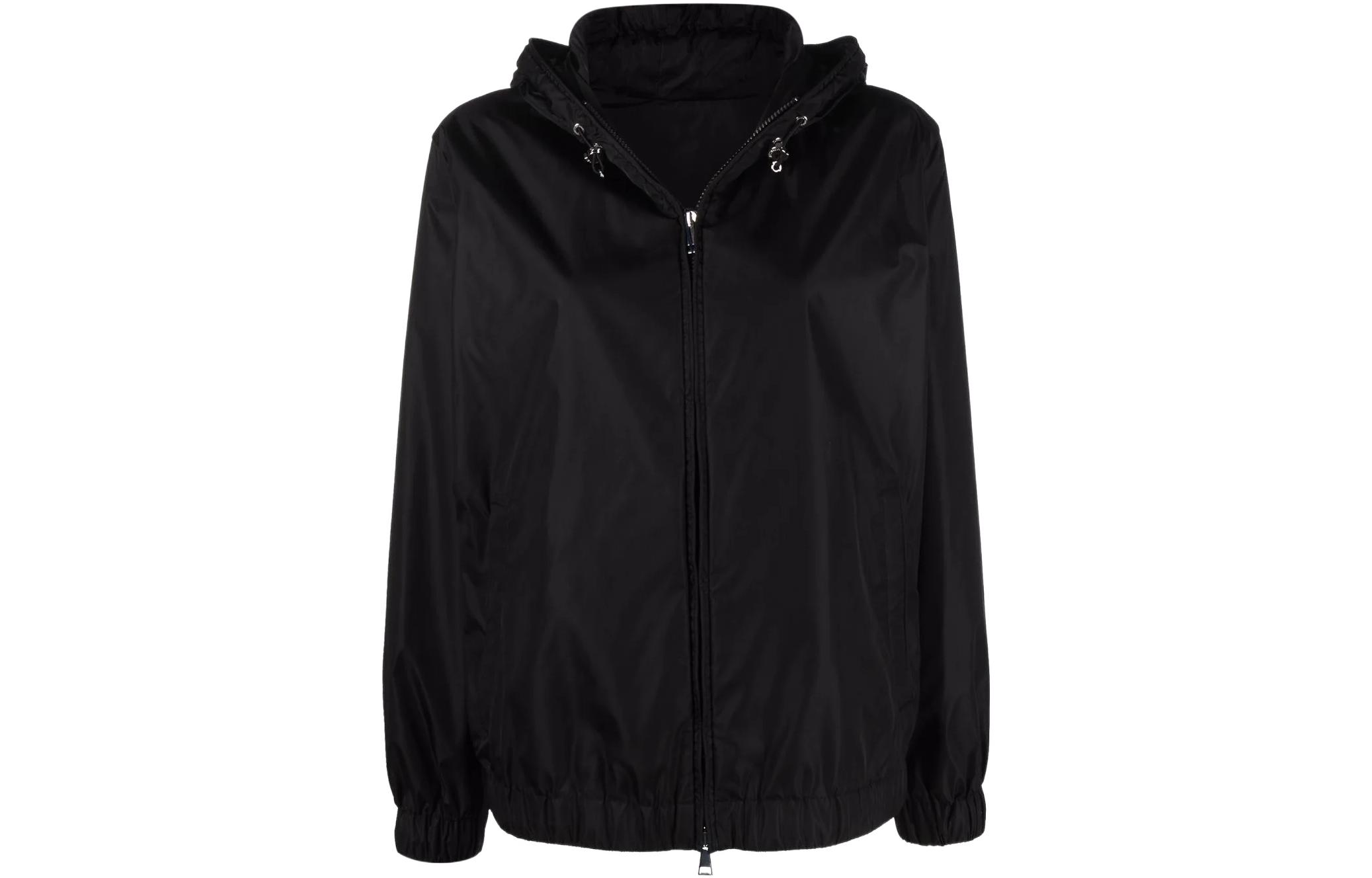 Lookbook (W) 盟可睐 SS22 黑色拉链连帽长袖夹克 H10931A0011454155999