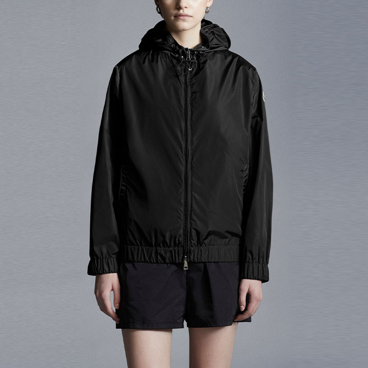 Purchase (W) 盟可睐 SS22 黑色拉链连帽长袖夹克 H10931A0011454155999