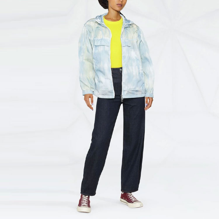 (Women) Moncler SS22  Blue Solid Color Zip-Up Loose Fit Hoodie Jacket. H10931A00095595YW710 圖 4