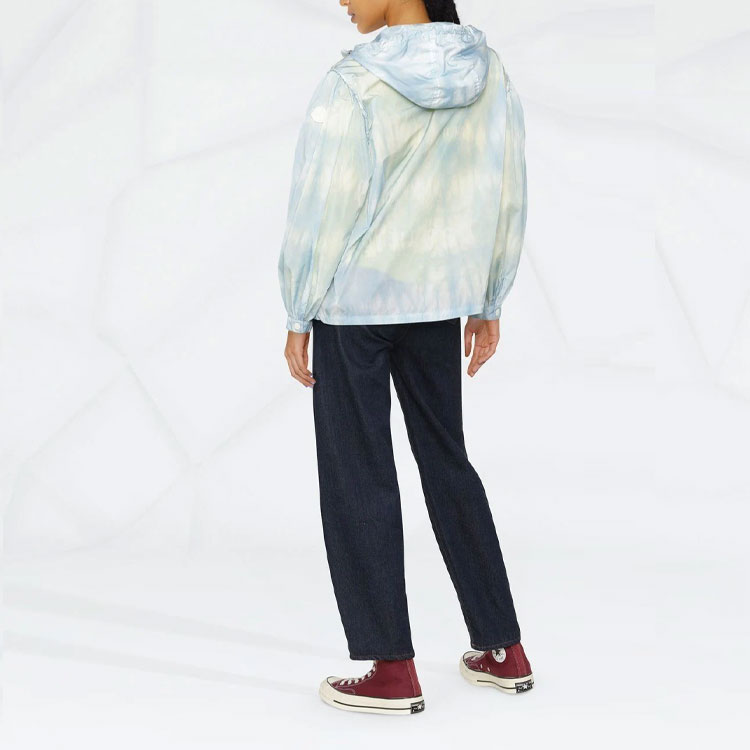 (Women) Moncler SS22  Blue Solid Color Zip-Up Loose Fit Hoodie Jacket. H10931A00095595YW710 圖 5