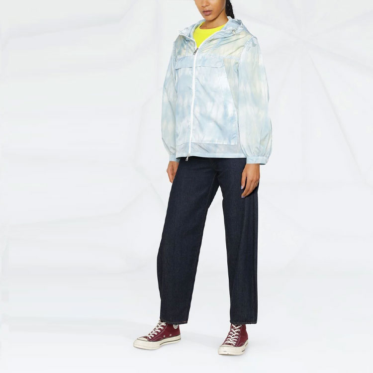 (Women) Moncler SS22  Blue Solid Color Zip-Up Loose Fit Hoodie Jacket. H10931A00095595YW710 圖 6