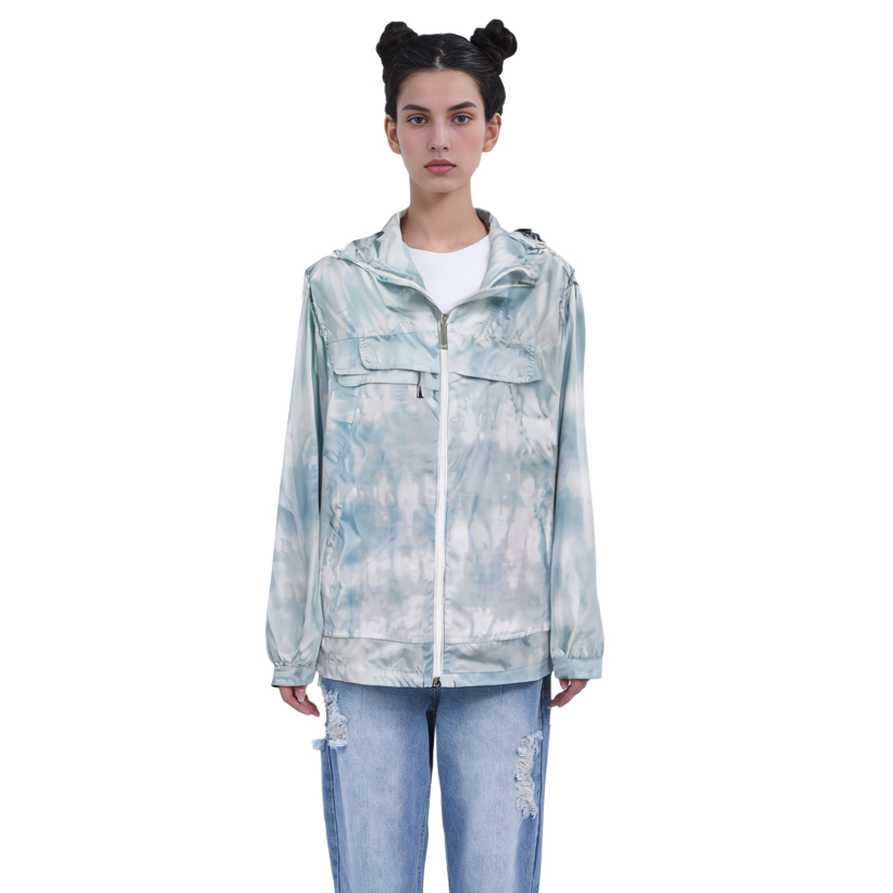 (Women) Moncler SS22  Blue Solid Color Zip-Up Loose Fit Hoodie Jacket. H10931A00095595YW710 圖 8