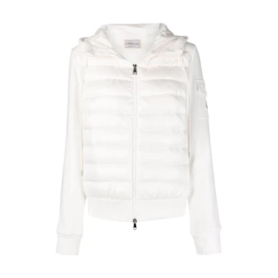 (Women) Moncler SS22 Contrast Panel Hooded Down Jacket White H10938G00028809DH032