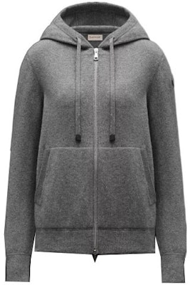 (Women) Moncler SS22 Gray Wool Knit Hoodie with Zipper H10939B00019M1550988 Buy (Women) Moncler SS22 Gray Wool Knit Hoodie with Zipper H10939B00019M1550988