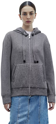 (Women) Moncler SS22 Gray Wool Knit Hoodie with Zipper H10939B00019M1550988 Sizing (Women) Moncler SS22 Gray Wool Knit Hoodie with Zipper H10939B00019M1550988