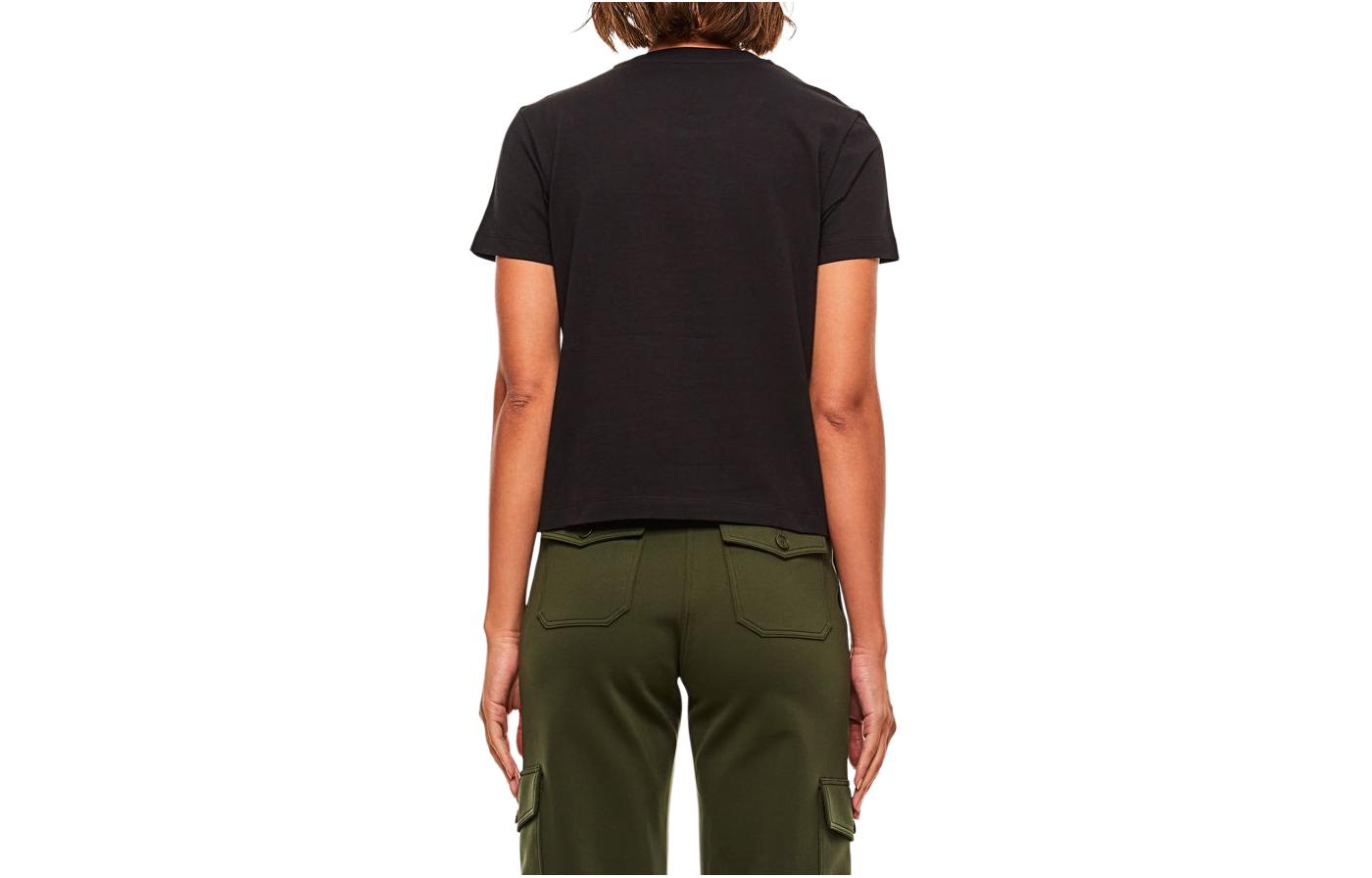 Lookbook (W) Moncler SS22 黑色短袖Logo印花T恤 8C00014829HP999