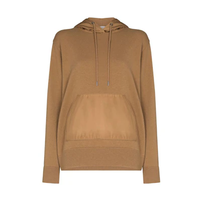 (Women) Moncler SS22 Solid Color Patchwork Hoodie Brown. G20939A00001M1127234