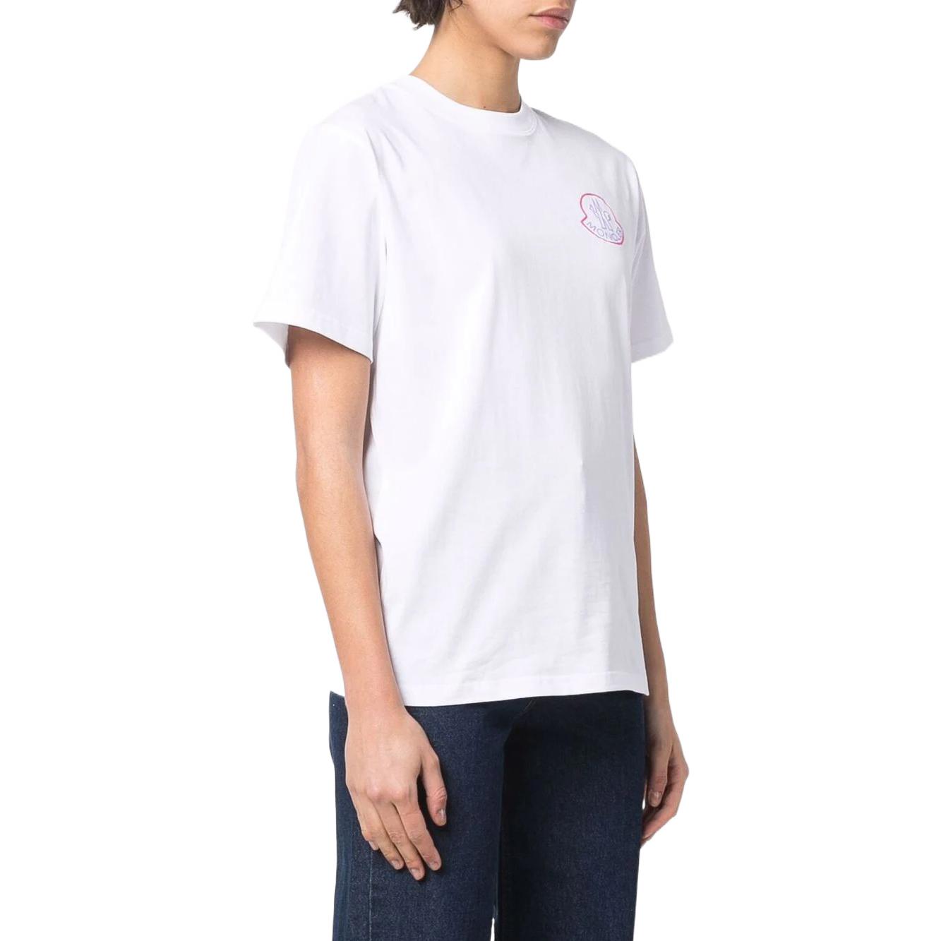 Shop (W) Moncler SS22 白色圓領短袖Logo印花T恤 H10938C00010829FB001