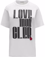 Order (W) モンクレール SS22 カプセル レタープリント ホワイト Tシャツ H10938C00007809CR001