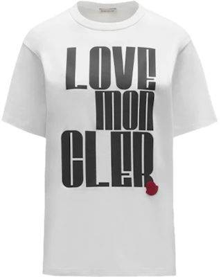 (W) モンクレール SS22 カプセル レタープリント ホワイト Tシャツ H10938C00007809CR001 Order (W) モンクレール SS22 カプセル レタープリント ホワイト Tシャツ H10938C00007809CR001