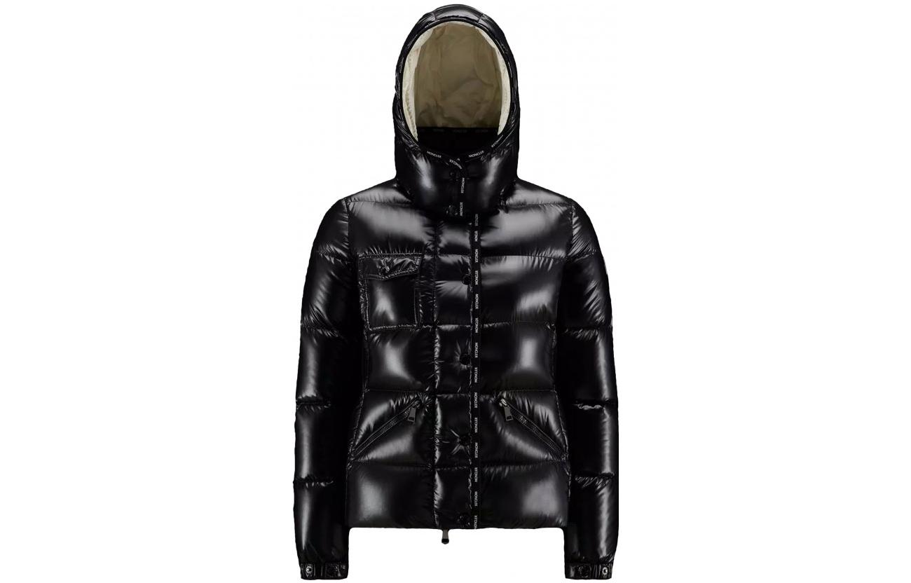 (Women) Moncler SS22 Flumet Glossy Hooded Down Jacket  Black FLUMET1A0011468950999 圖 2