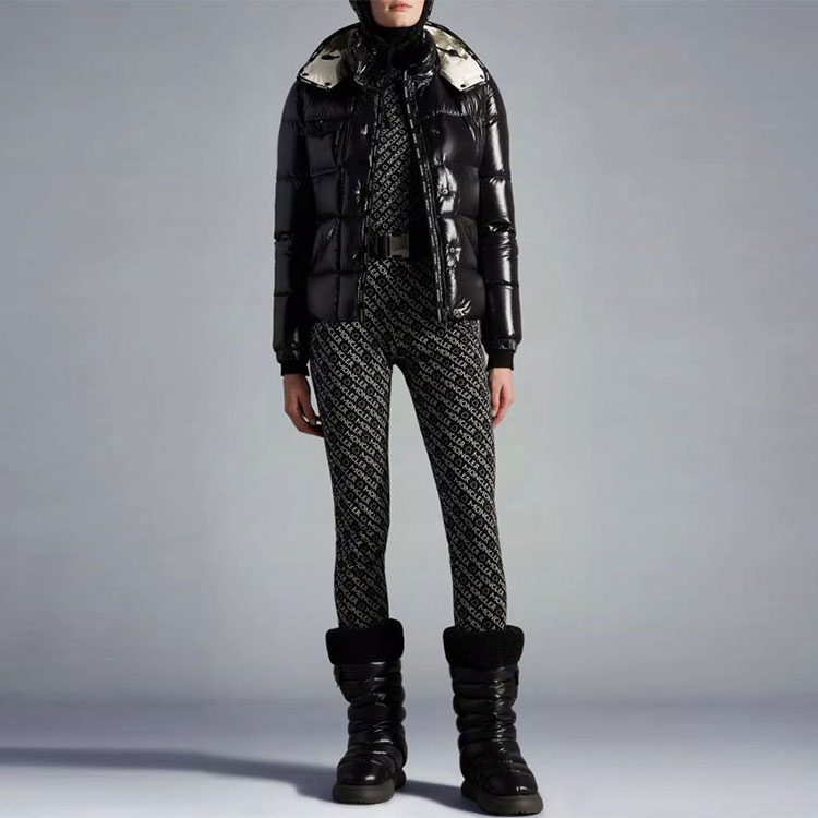 (Women) Moncler SS22 Flumet Glossy Hooded Down Jacket  Black FLUMET1A0011468950999 圖 3