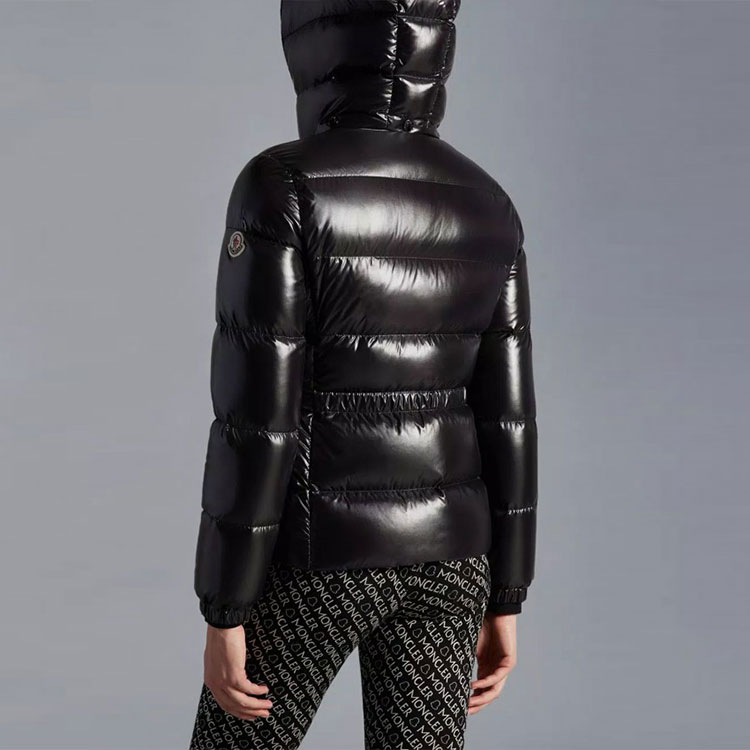 (Women) Moncler SS22 Flumet Glossy Hooded Down Jacket  Black FLUMET1A0011468950999 圖 4