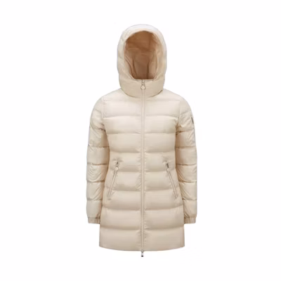(Women) Moncler SS22 Glements Beige Shiny Quilted Down Jacket I10931A00029595ZZ20N