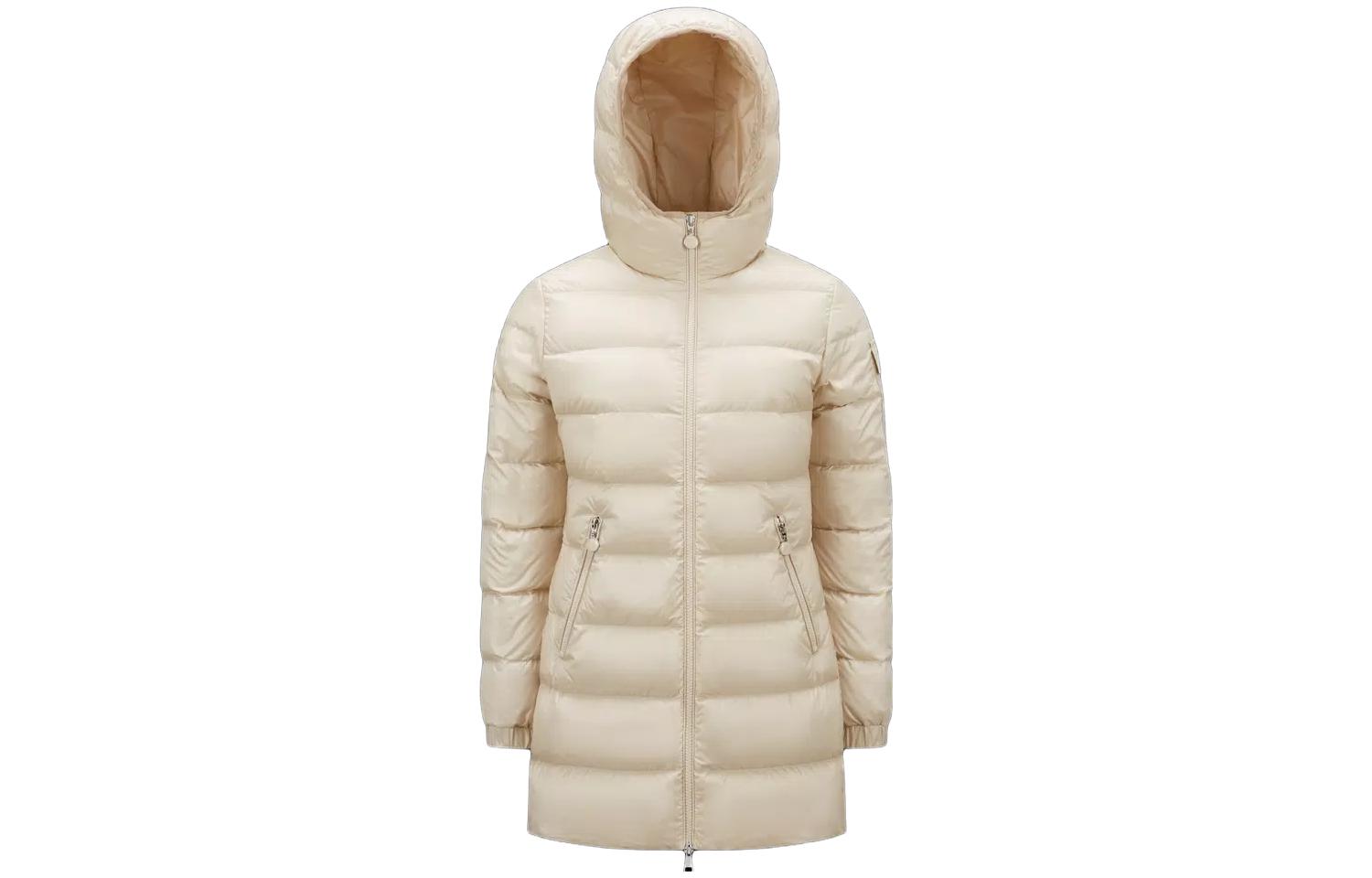 (Women) Moncler SS22 Glements Beige Shiny Quilted Down Jacket I10931A00029595ZZ20N 圖 2