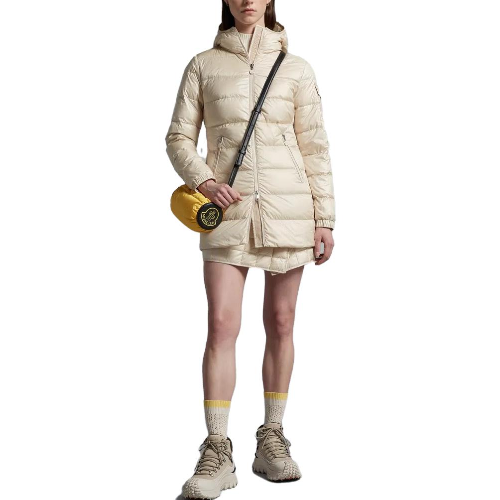 (Women) Moncler SS22 Glements Beige Shiny Quilted Down Jacket I10931A00029595ZZ20N 圖 3
