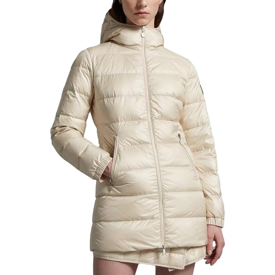 (Women) Moncler SS22 Glements Beige Shiny Quilted Down Jacket I10931A00029595ZZ20N 圖 4