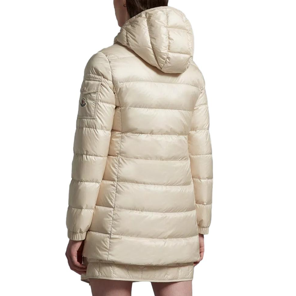 (Women) Moncler SS22 Glements Beige Shiny Quilted Down Jacket I10931A00029595ZZ20N 圖 5