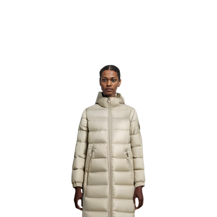(Women) Moncler SS22 Glements Beige Shiny Quilted Down Jacket I10931A00029595ZZ20N 圖 6